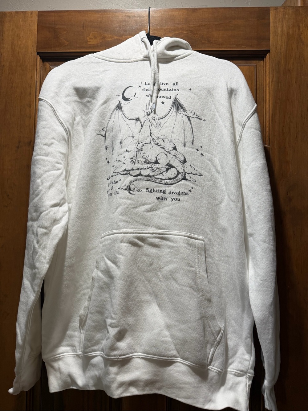 Speak Now TS White Dragon Graphic Hoodie Sweatshirt - Unbranded